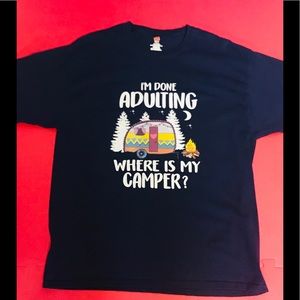 Hanes Tagless “Where Is My Camper” T-Shirt Size/XL